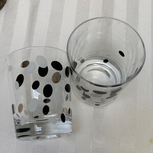 IKEA Black and White Polka Dot Glasses
